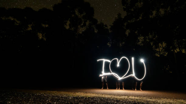 istock I Love You - Light Writing 1398575599