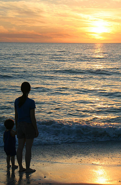 istock Mom and Son at Sunset 139857713