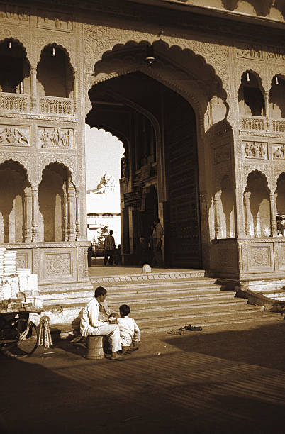 Pushkar gate stock photo