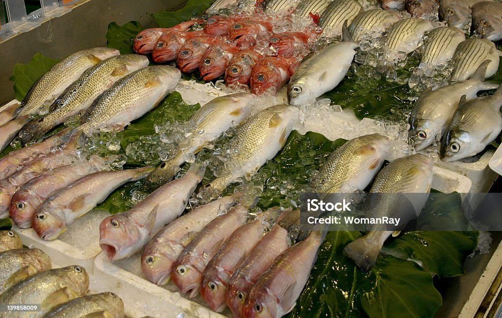 Num mercado de Peixe - Royalty-free Alimentação Saudável Foto de stock