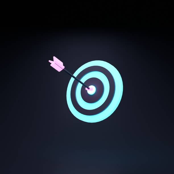 istock Arrow, circle, darts, goals achieved. 3D rendering illustration. 1398583083