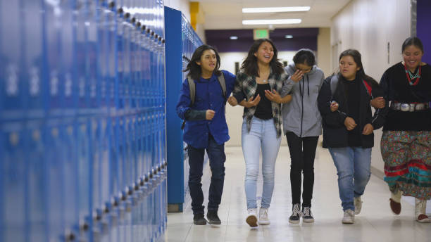 istock Best friends having fun at school 1398583981