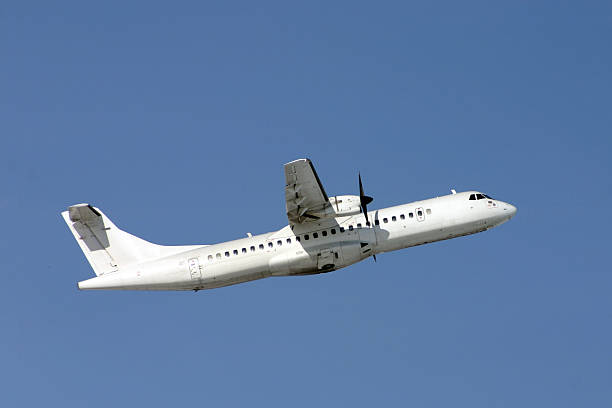 Airplane ATR-72 stock photo