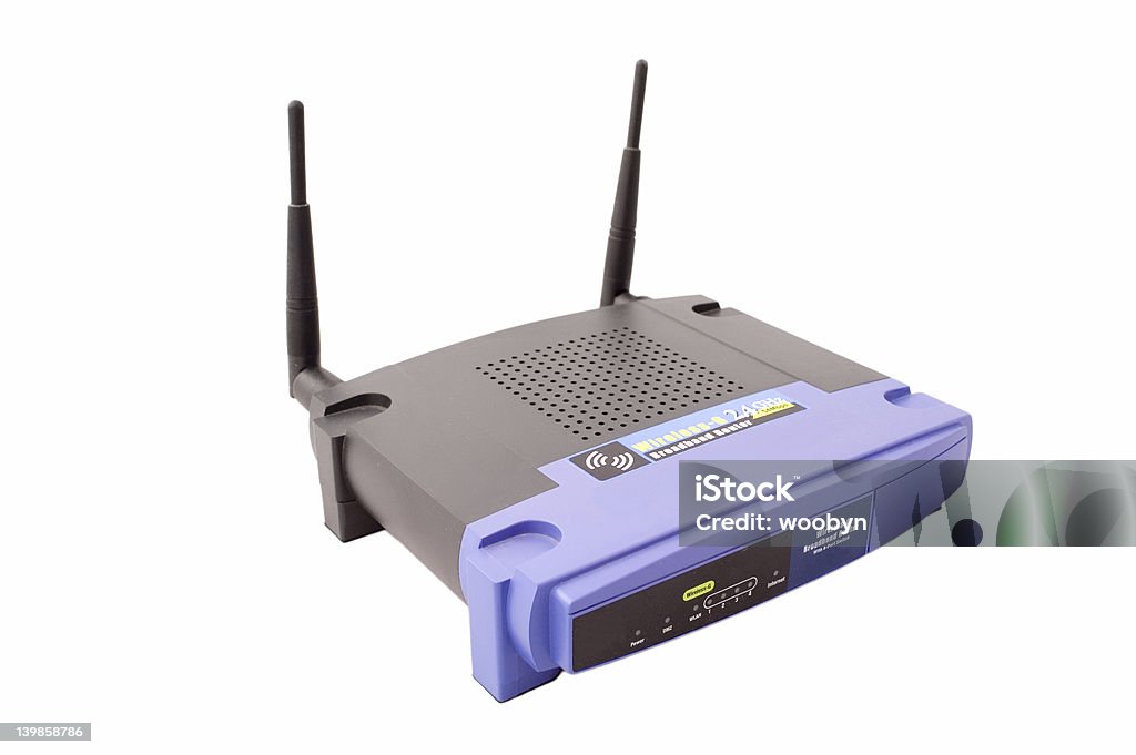 W-LAN router - Lizenzfrei Antenne Stock-Foto