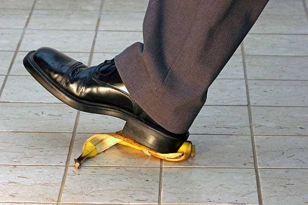 istock A man slipping on a banana peel 139858853