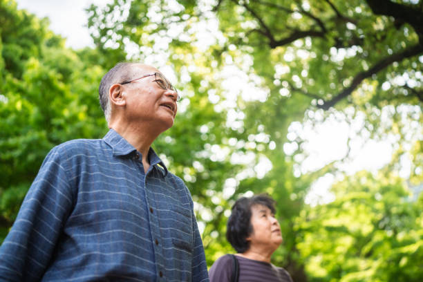istock Senior married couple spending time together in nature 1398588777