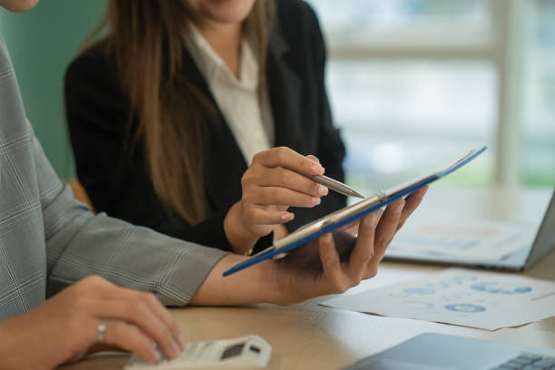 istock Young business team working with business report document on office desk. Brainstorming Business People Design Planning, Brainstorming Planning Partnership. 1398588849