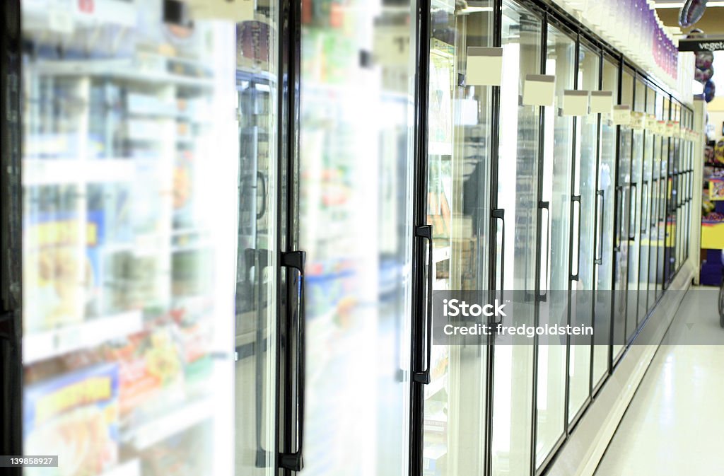 Grocery store freezer grocery store freezer Supermarket Stock Photo