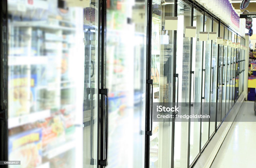 Supermercado congelador - Foto de stock de Supermercado royalty-free