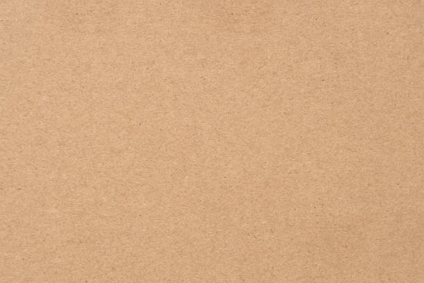 brown paper box texture and background with copyspace - retro revival brown paper messy imagens e fotografias de stock