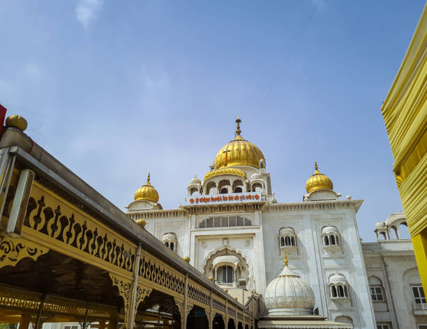 istock isolated gurudwara building with golden dome and flat sky at morning from different angle 1398592671