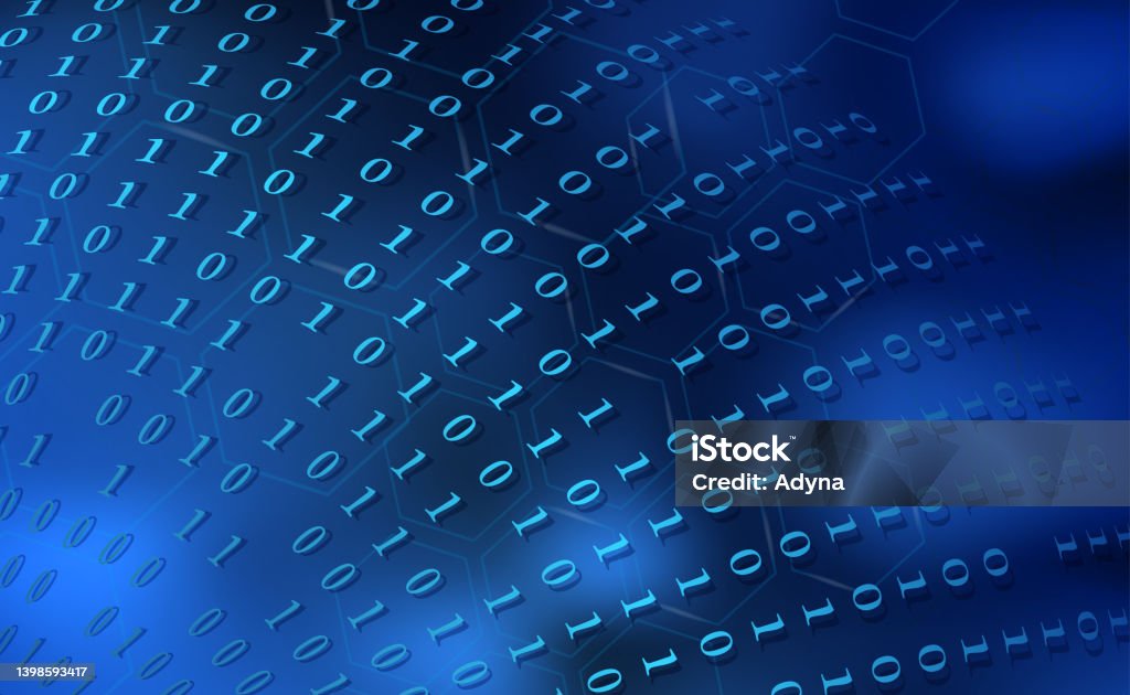 Blue Digital Background Stock Illustration - Download Image Now ...