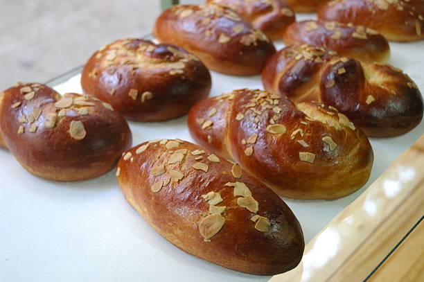 Sweet yeast breads stock photo