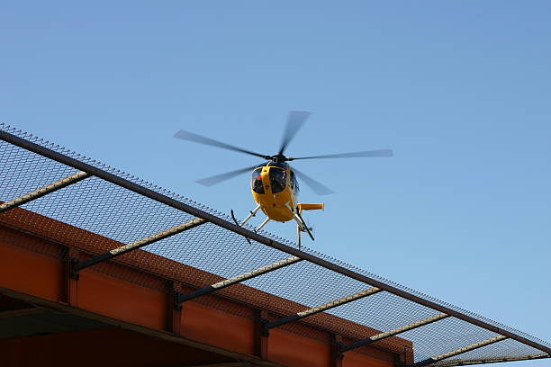 istock Yellow Helicopter Landing 139859482