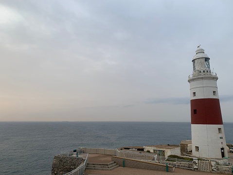 The lighthouse at the southern tip of the peninsula of Gibraltar