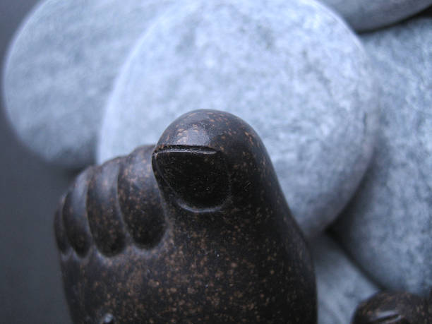 stony toe stock photo