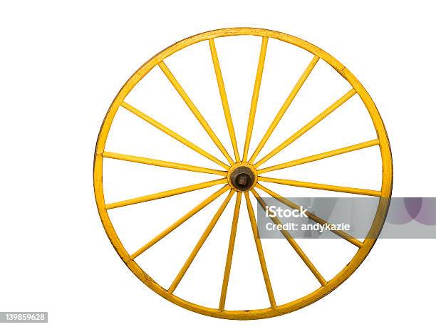 Wagon Wheel With Path Stock Photo - Download Image Now - Antique, Camera Film, Central Scotland