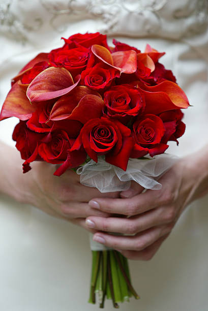 Bouquet de casamento - fotografia de stock