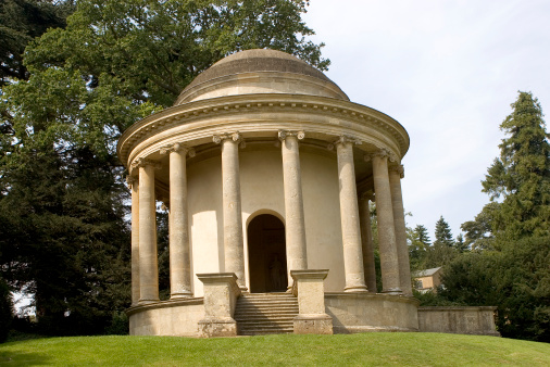 Temple of Ancient Virtue, Stowe Gardens, England UK
