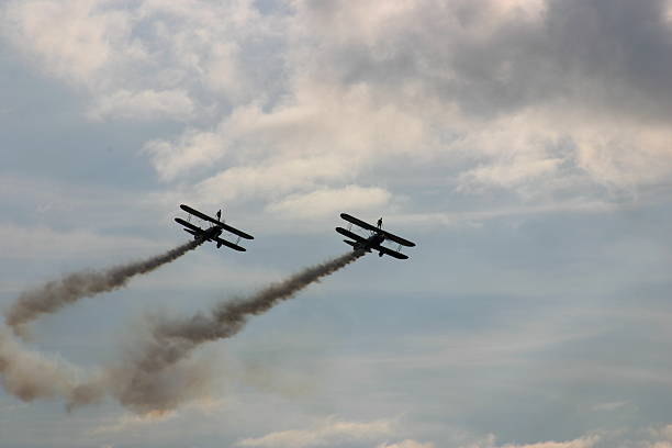 istock bi-plane silhouettes 139860040