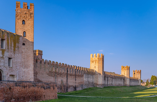Bari, Bari district, Puglia, Apulia, Italy, Europe, Swabian Norman Castle in the old part of the city with morning light