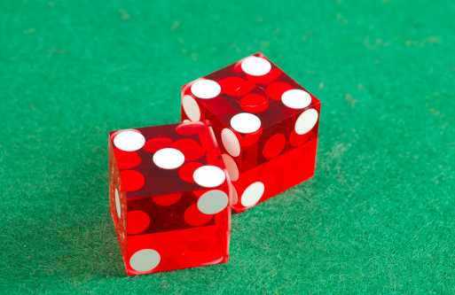 Closeup of dice