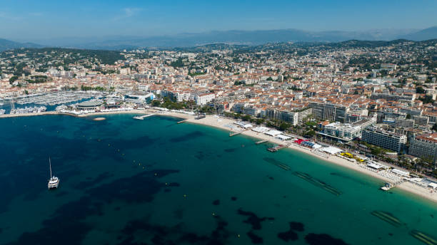 istock Aerial view at Cannes on a sunny afternoon 1398606423