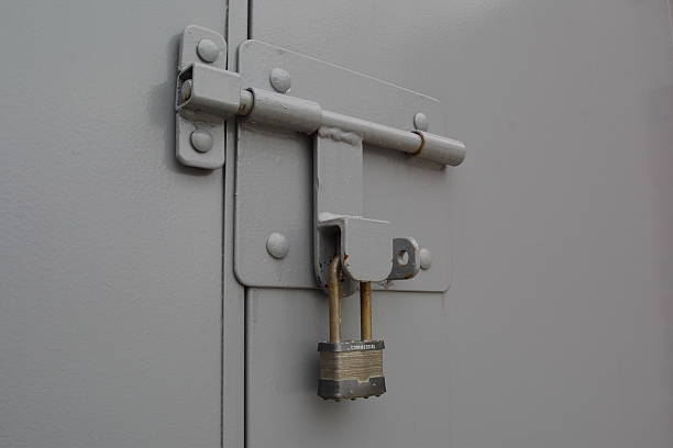 Secured Door - foto de stock