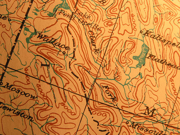 istock Antique map, Bitteroot Mountains Idaho 139861005