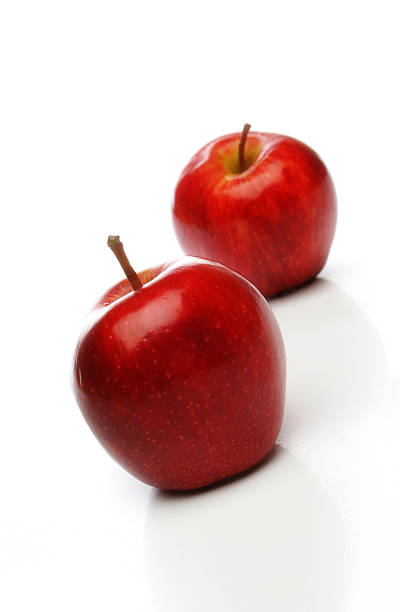 istock Pair of red apples 139861211
