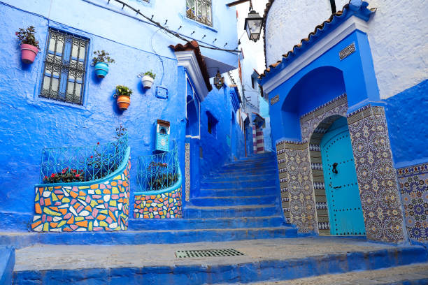 istock Street in Chefchaouen, Morocco 1398612245