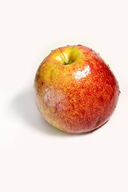 Apple over white stock photo