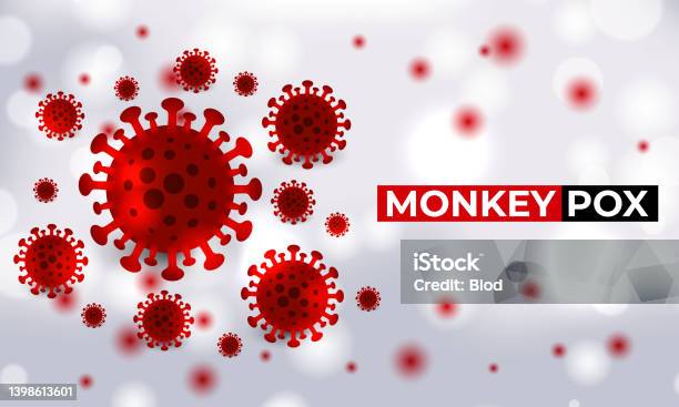 Monkeypox Virus Cells Outbreak Medical Banner Stock Illustration - Download Image Now - Mpox, Monkey, Pox