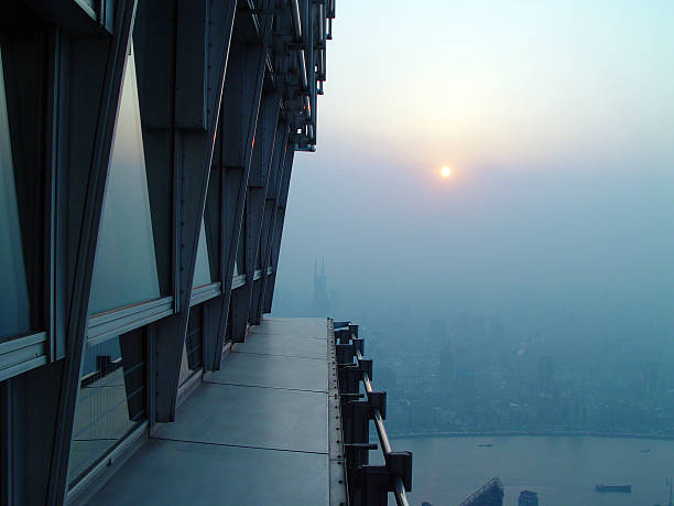 Building Ledge Building Ledge - Shanghai mickey mantle stock pictures, royalty-free photos & images