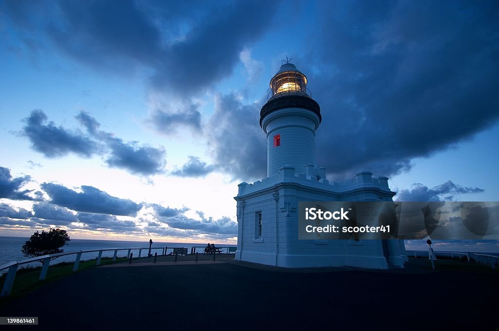 Farol durante o nascer do sol - Royalty-free Ao Ar Livre Foto de stock