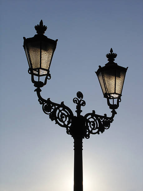 Old Fashioned Street Lamp stock photo