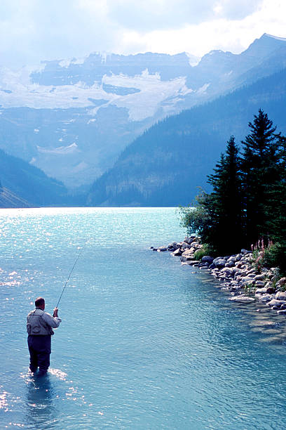istock Lake Louise Fly Fisher 139861597