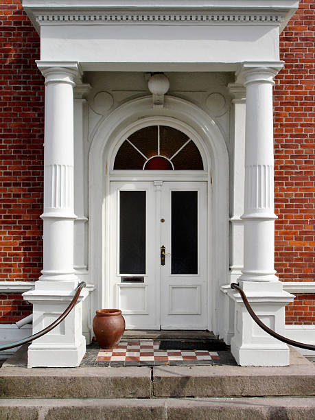 Library Entrance stock photo