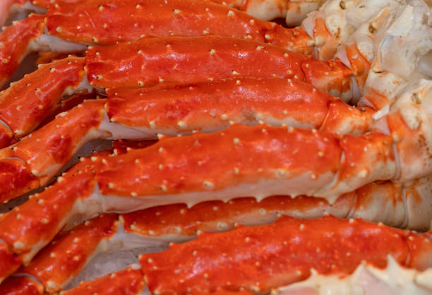istock Crab legs on the market 1398622902