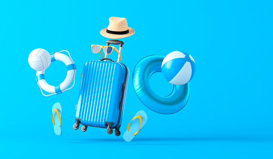 Travel Holiday Concept. 3d illustration