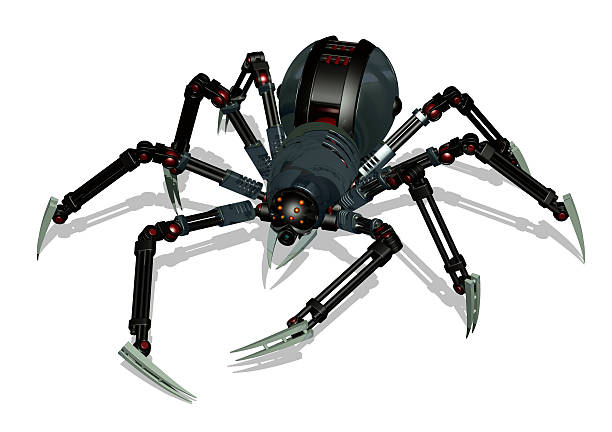 Robot Spider With Clipping Path Photo Download Image Now - Robot, Spider, Futuristic - iStock