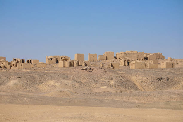 istock Panoramic View to an ancient Christian cemetery in El Bagawat 1398634761
