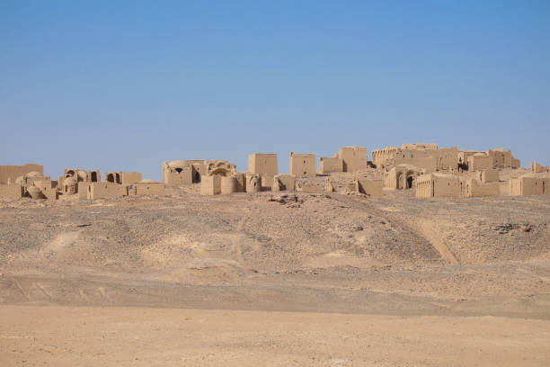istock Panoramic View to an ancient Christian cemetery in El Bagawat 1398634765