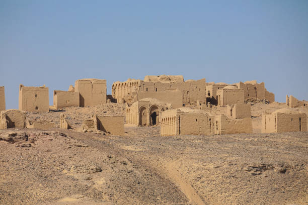istock Panoramic View to an ancient Christian cemetery in El Bagawat 1398634766