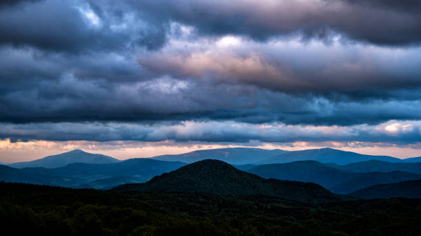 istock Dramatic cloudy sky over the mountains. Polonina Rivna, The Carpathians, Ukraine. 1398636577