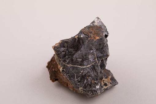 Galena a mineral specimen of natural lead ore collected in the UK
