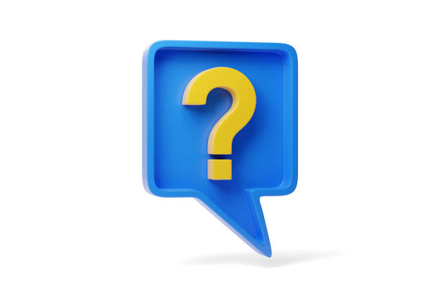 istock Speech balloon with a question mark isolated on white background. 3d illustration. 1398637562