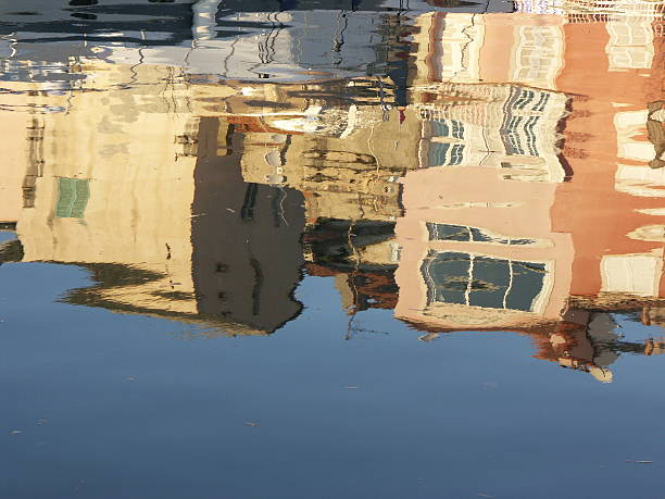 Mirror in the port of Saint-Florent (Corsica)