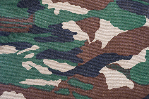 Camouflage fabric background