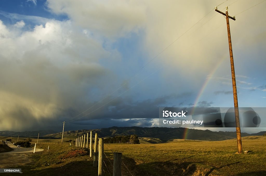 Passando tempestade em Big Sur - Foto de stock de Arame royalty-free